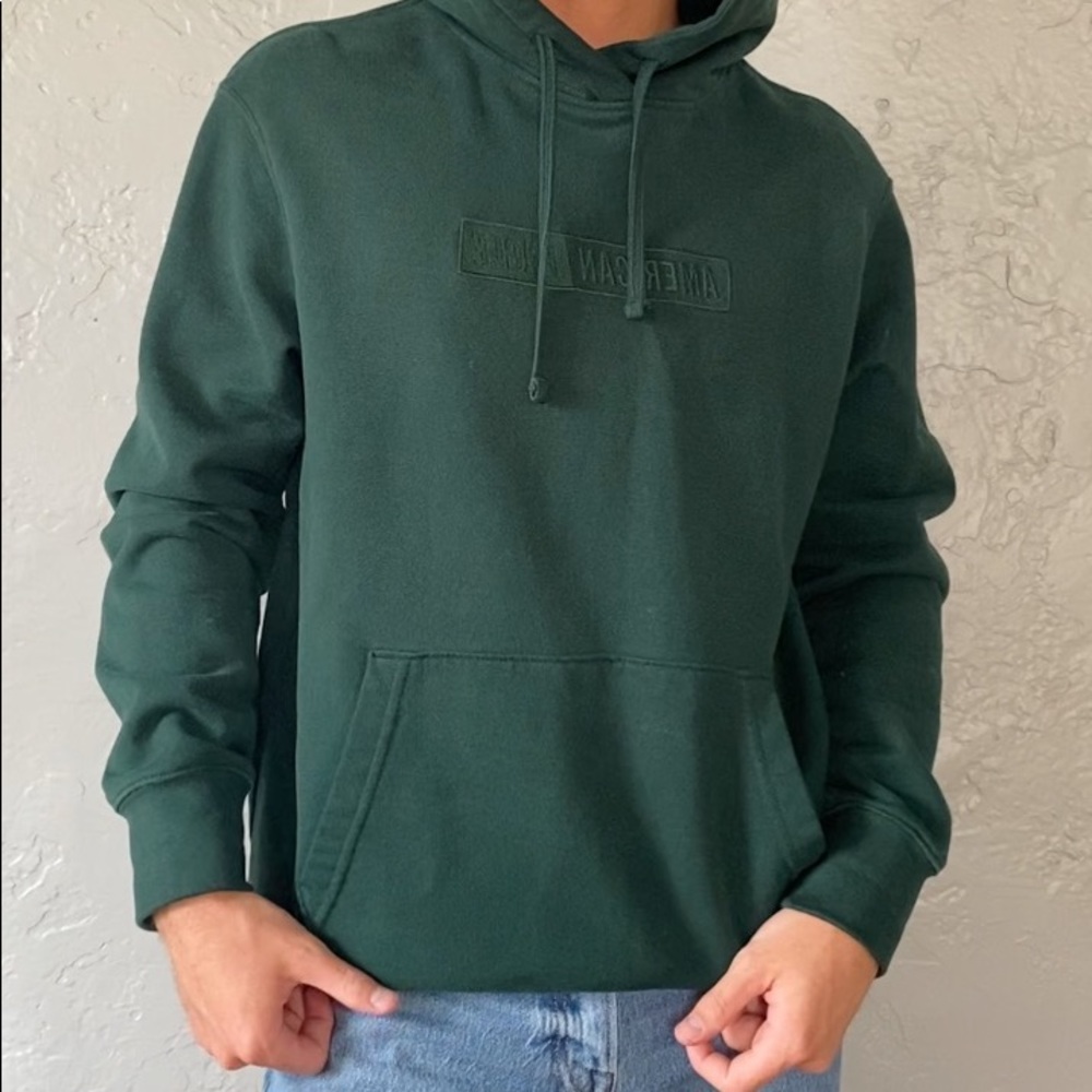 American Eagle Green Hoodie
